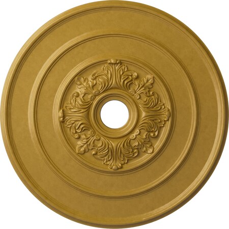 Ekena Millwork Traditional with Acanthus Leaves Ceiling Medallion, 26"OD x 3 1/8"ID x 1 1/2"P, Iridescent Gold CM26TAIGS